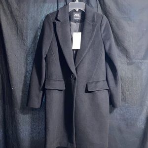 Zara meanswear coat with pockets